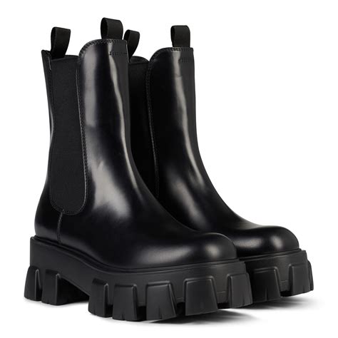 prada chelsea monolith boots.